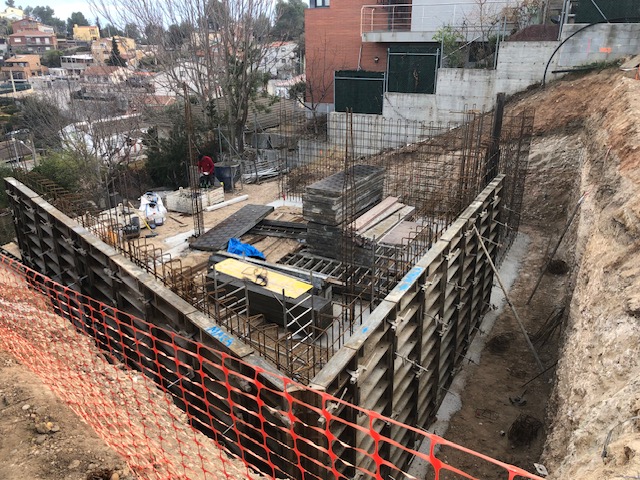 Encofrado del muro