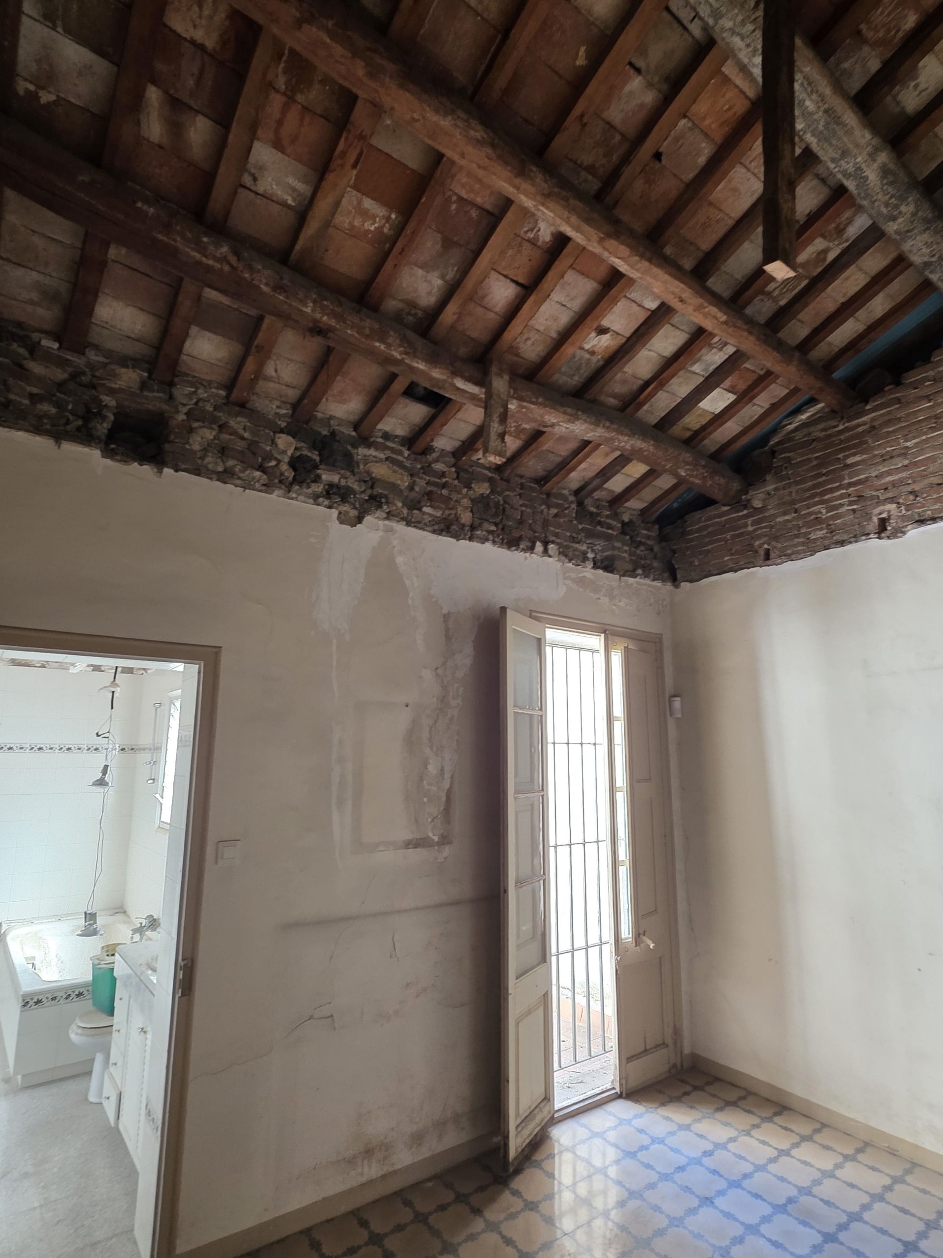 Armado del muro de contención de sotano